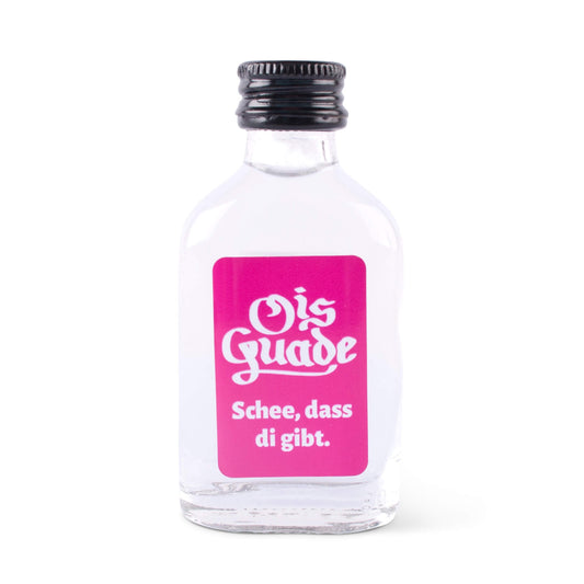 Schnapserl "Ois Guade" pink - meinherzschlag.de