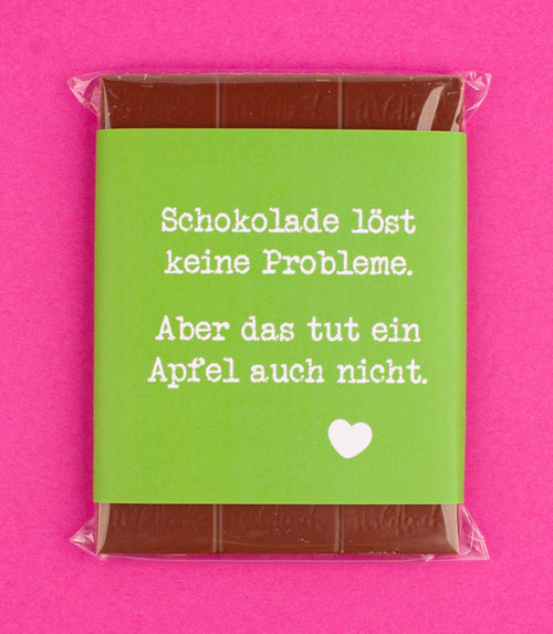Schokolade "Löst keine Probleme" - meinherzschlag.de