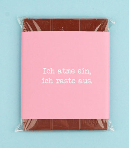 Schokolade "Ich atme ein, ich raste aus!" - meinherzschlag.de