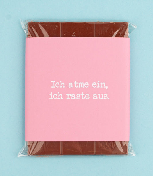 Schokolade "Ich atme ein, ich raste aus!" - meinherzschlag.de