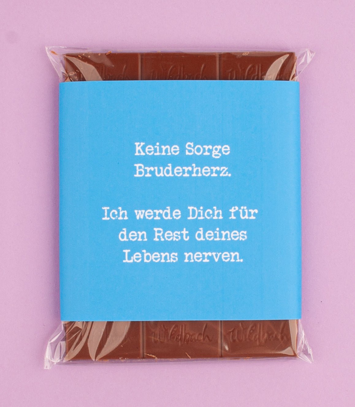 Schokolade "Bruderherz" - meinherzschlag.de