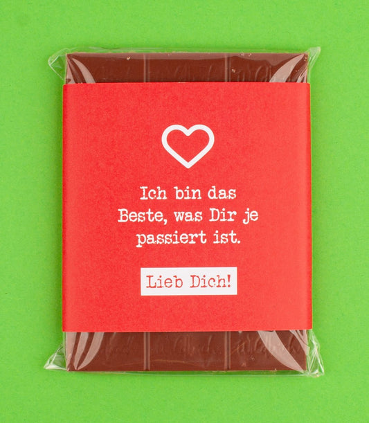 Schokolade "Ich bin das Beste" - meinherzschlag.de
