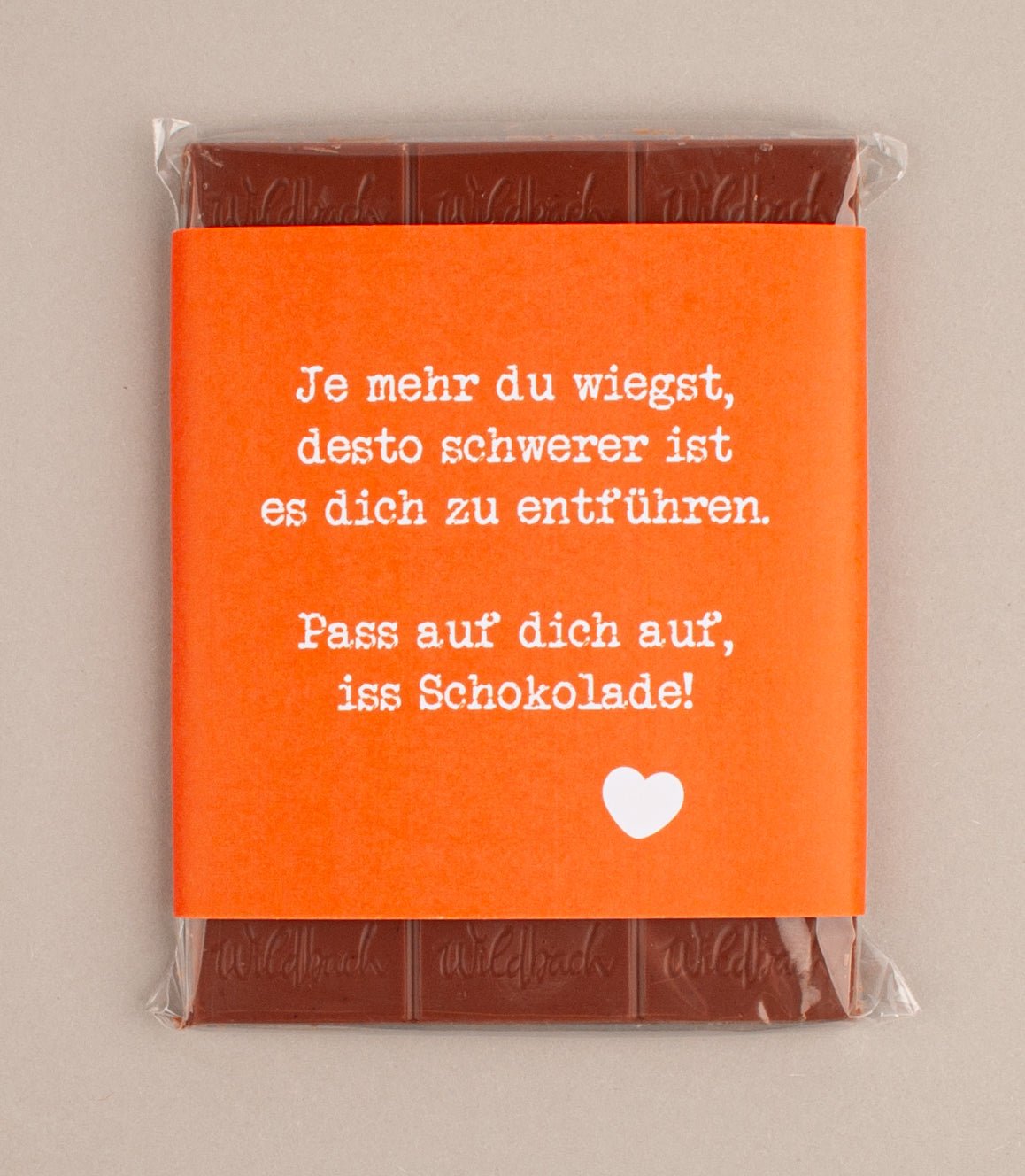 Schokolade "Entführung" - meinherzschlag.de