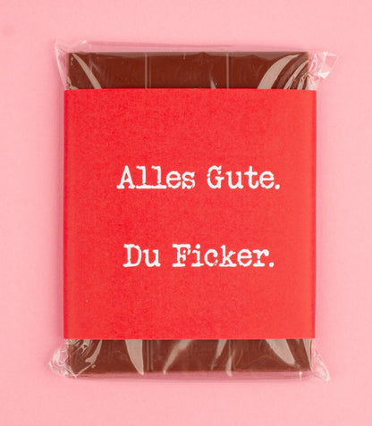 Schokolade "Alles Gute. Du Ficker." - meinherzschlag.de