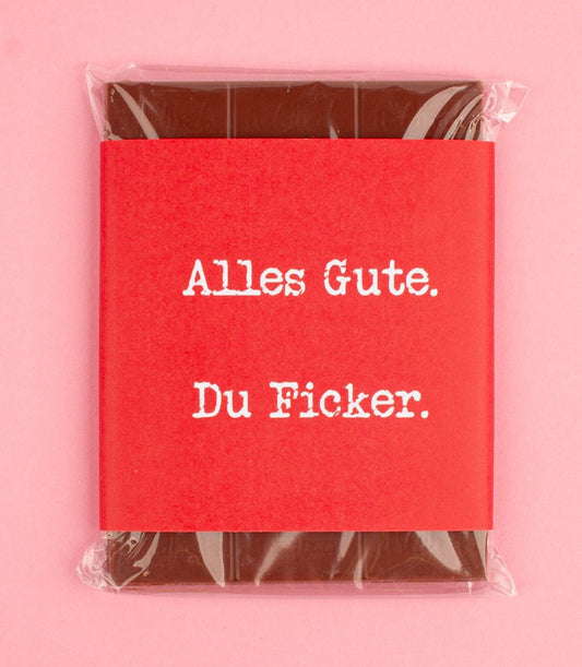 Schokolade "Alles Gute. Du Ficker." - meinherzschlag.de