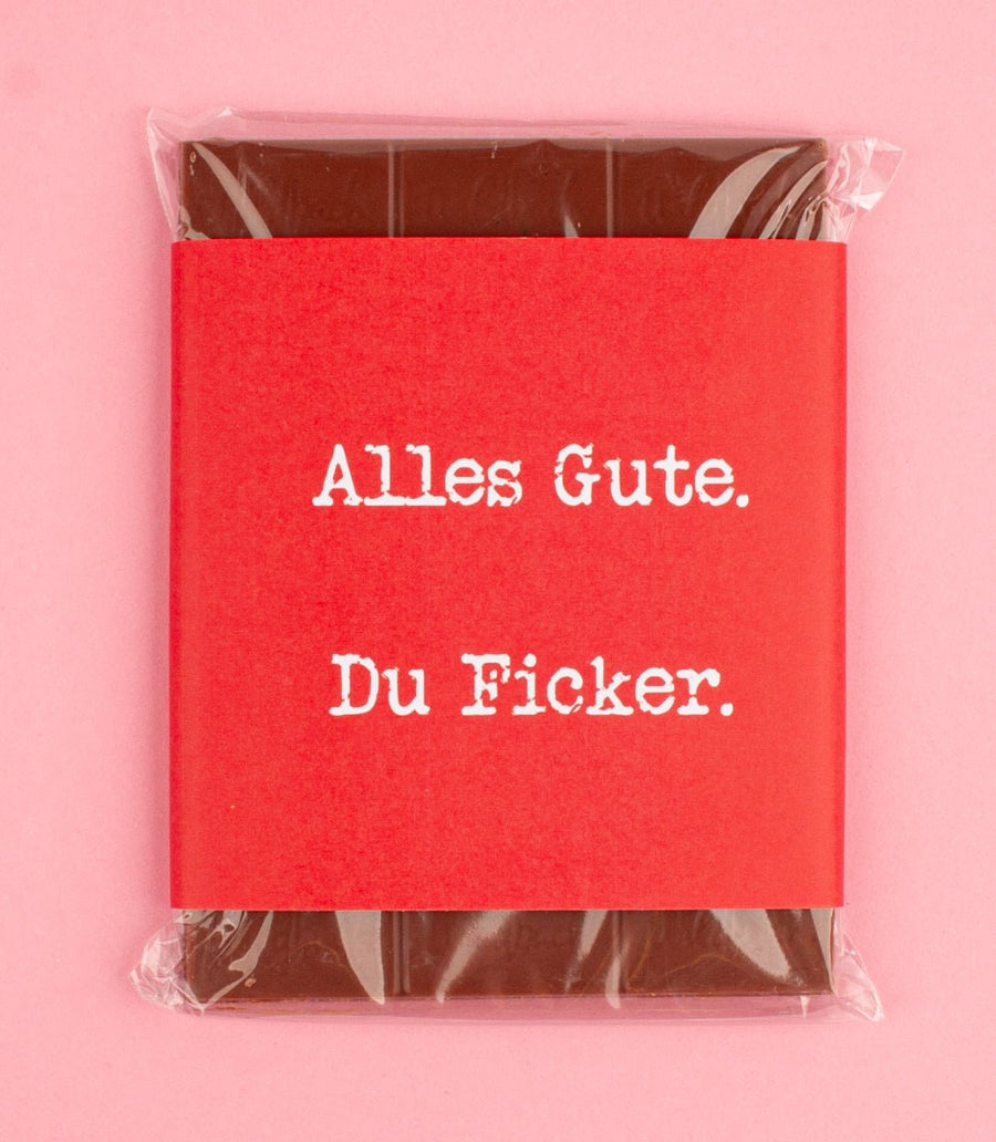 Schokolade "Alles Gute. Du Ficker." - meinherzschlag.de