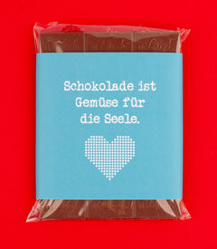 Schokolade "Gemüse für die Seele"