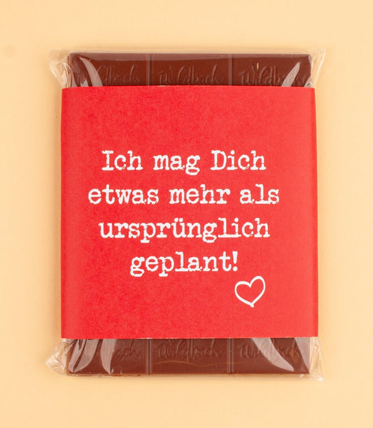 Schokolade "Ich mag Dich etwas mehr" - meinherzschlag.de