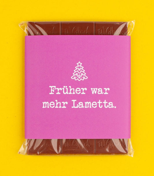 Schokolade "Früher war mehr Lametta" - meinherzschlag.de