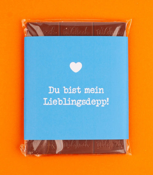 Schokolade "Lieblingsdepp" - meinherzschlag.de
