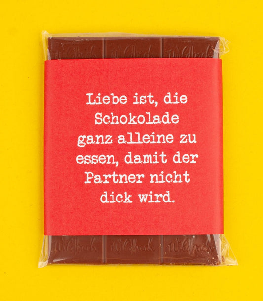 Schokolade "Nicht dick wird!" - meinherzschlag.de