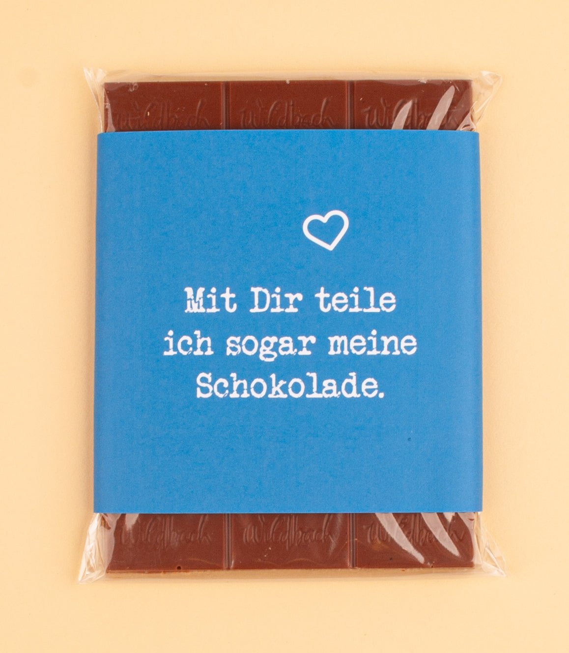 Schokolade "Mit Dir teile ich sogar meine Schokolade" - meinherzschlag.de