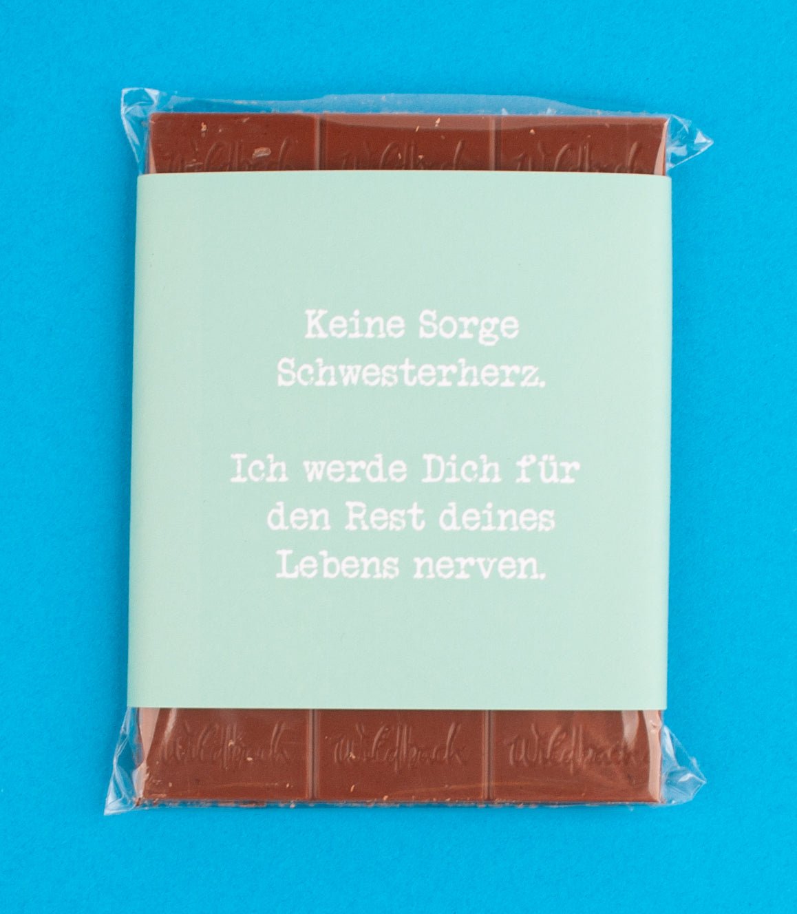 Schokolade "Schwesterherz" - meinherzschlag.de