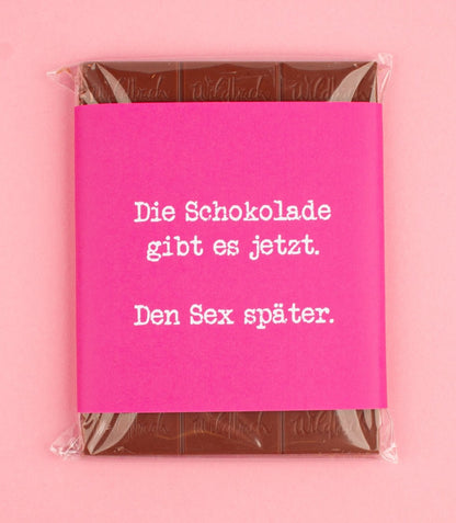 Schokolade "Sex später" - meinherzschlag.de