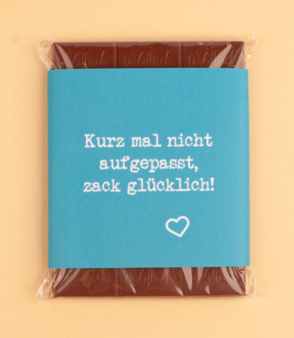 Schokolade "Zack glücklich!" - meinherzschlag.de