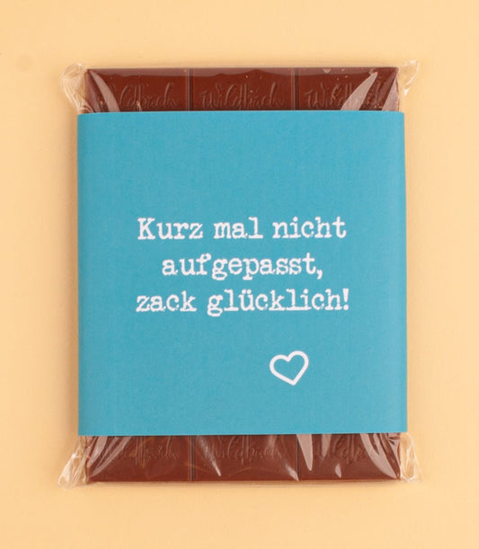 Schokolade "Zack glücklich!" - meinherzschlag.de