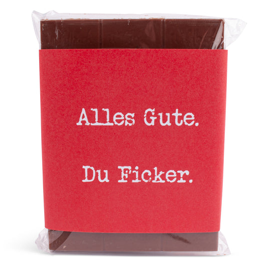 Schokolade "Alles Gute. Du Ficker." - meinherzschlag.de