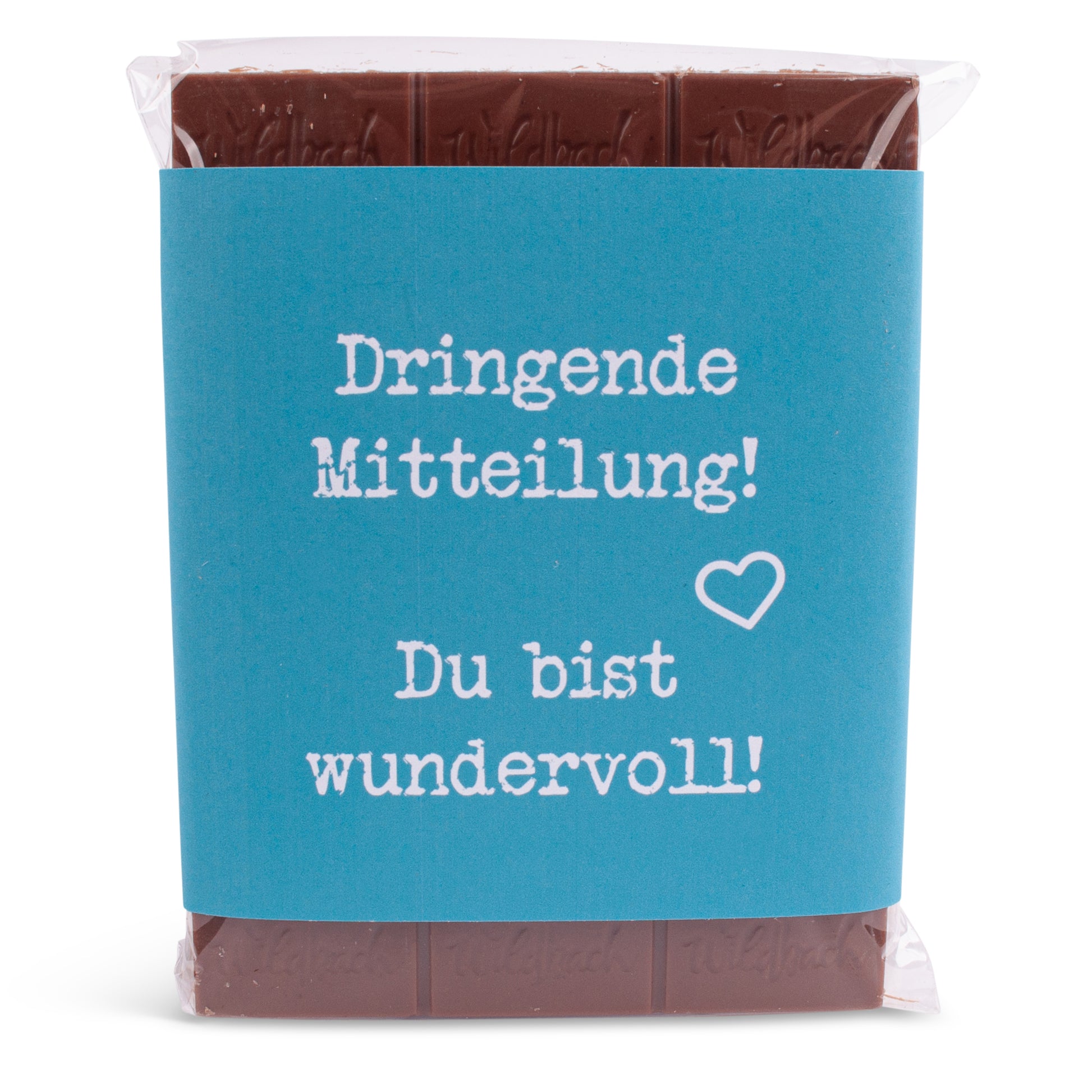 Schokolade "Dringende Mitteilung!" - meinherzschlag.de