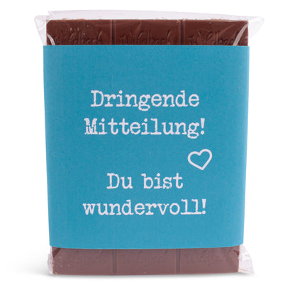 Schokolade "Dringende Mitteilung!" - meinherzschlag.de