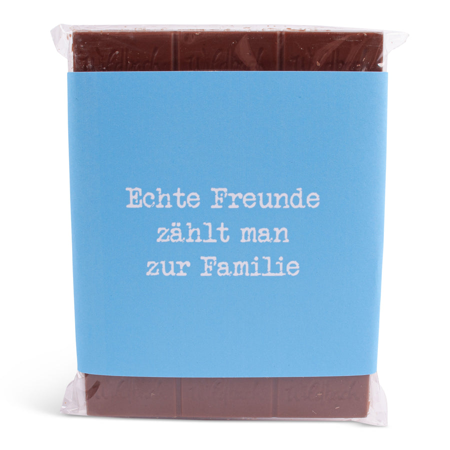 Schokolade "Echte Freunde" - meinherzschlag.de