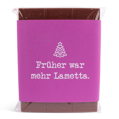 Schokolade "Früher war mehr Lametta" - meinherzschlag.de