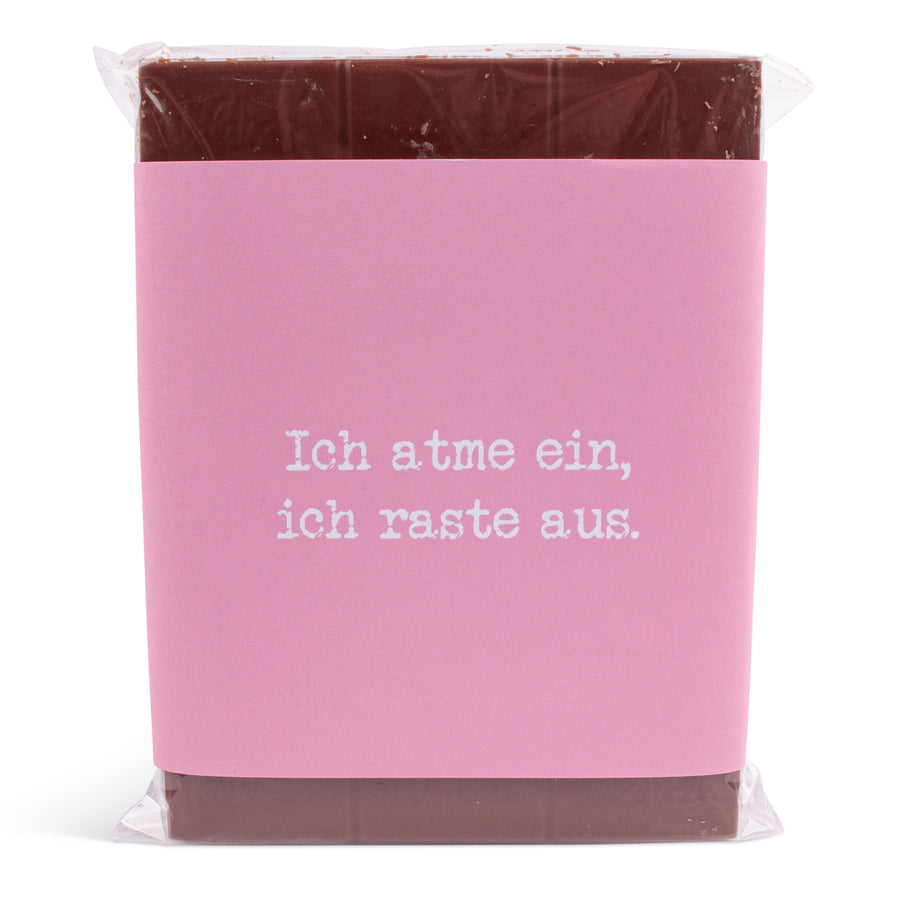 Schokolade "Ich atme ein, ich raste aus!" - meinherzschlag.de