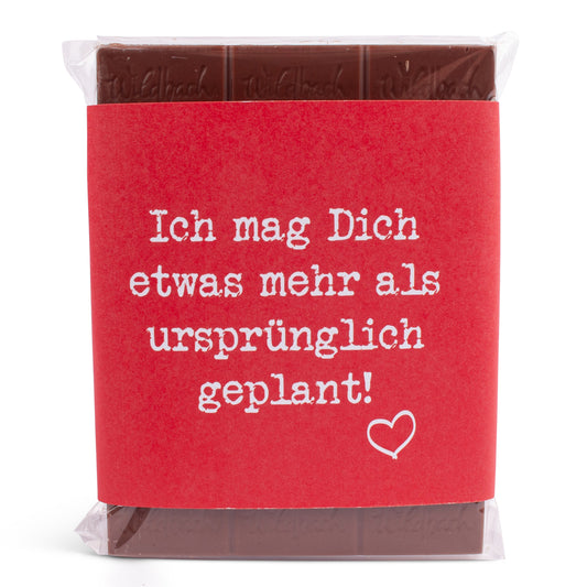 Schokolade "Ich mag Dich etwas mehr" - meinherzschlag.de