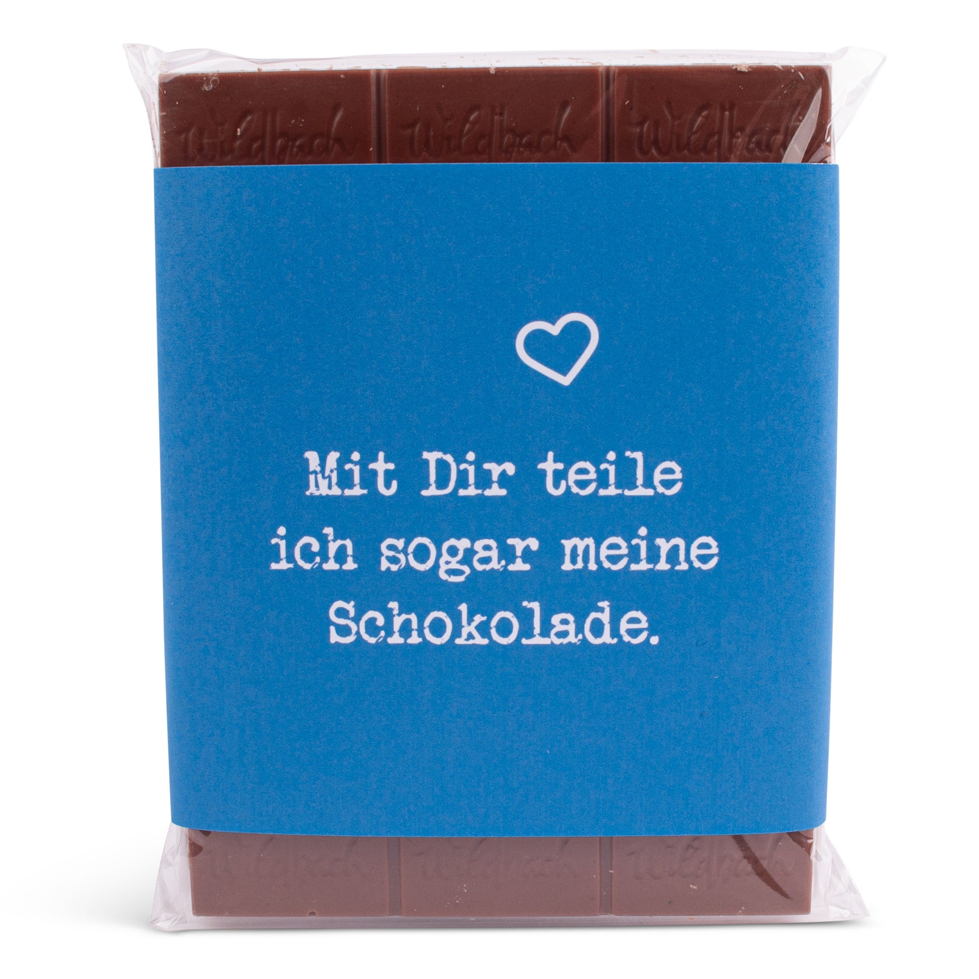 Schokolade "Mit Dir teile ich sogar meine Schokolade" - meinherzschlag.de
