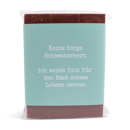 Schokolade "Schwesterherz" - meinherzschlag.de