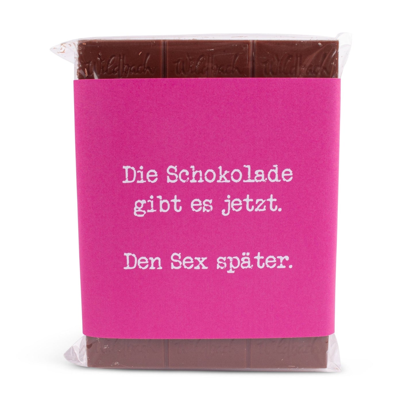 Schokolade "Sex später" - meinherzschlag.de