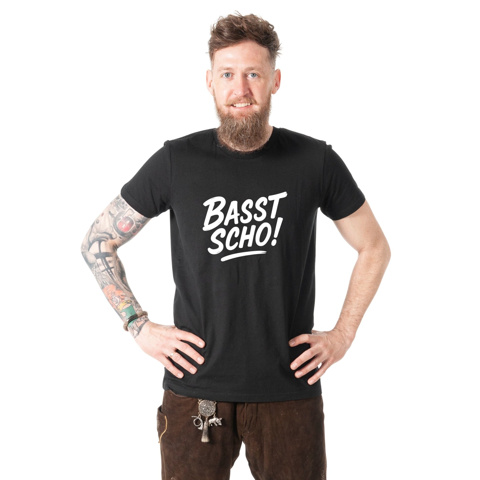 Herren - Shirt "Basst scho!" - meinherzschlag.de