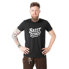 Herren - Shirt "Basst scho!" - meinherzschlag.de