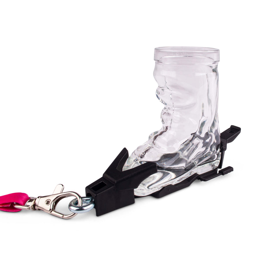 Skischuh Schnapsglas mit Bindung - meinherzschlag.de
