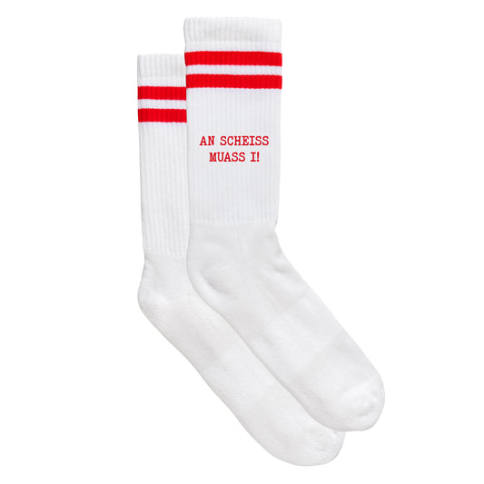 Sportsocken "An Scheiss muass i!" - meinherzschlag.de