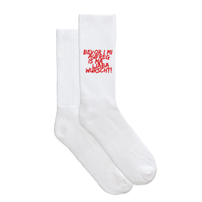 Sportsocken "Bevor i mi aufreg ..." - meinherzschlag.de