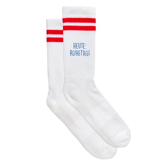 Sportsocken "Heute: Ruhetag!"