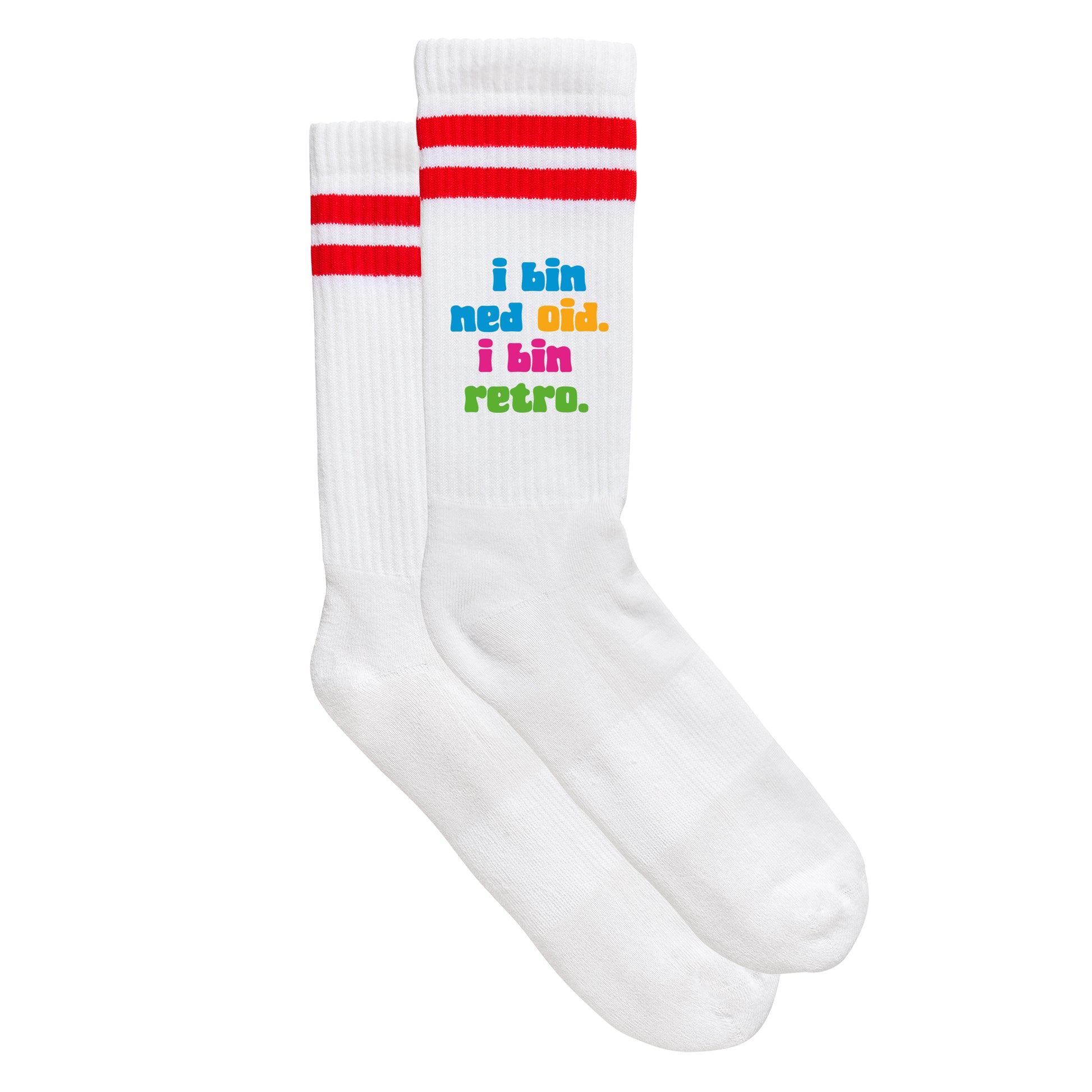 Sportsocken "I bin ned oid. I bin retro." - meinherzschlag.de