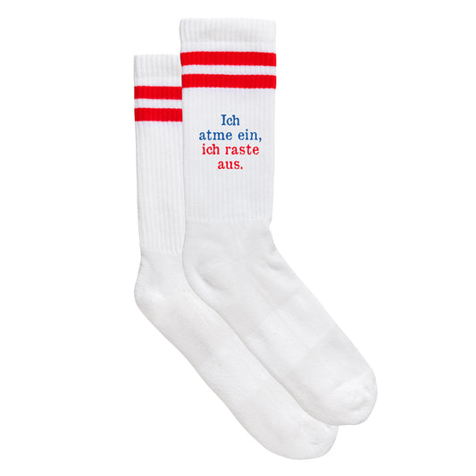 Sportsocken "Ich atme ein, ich raste aus."