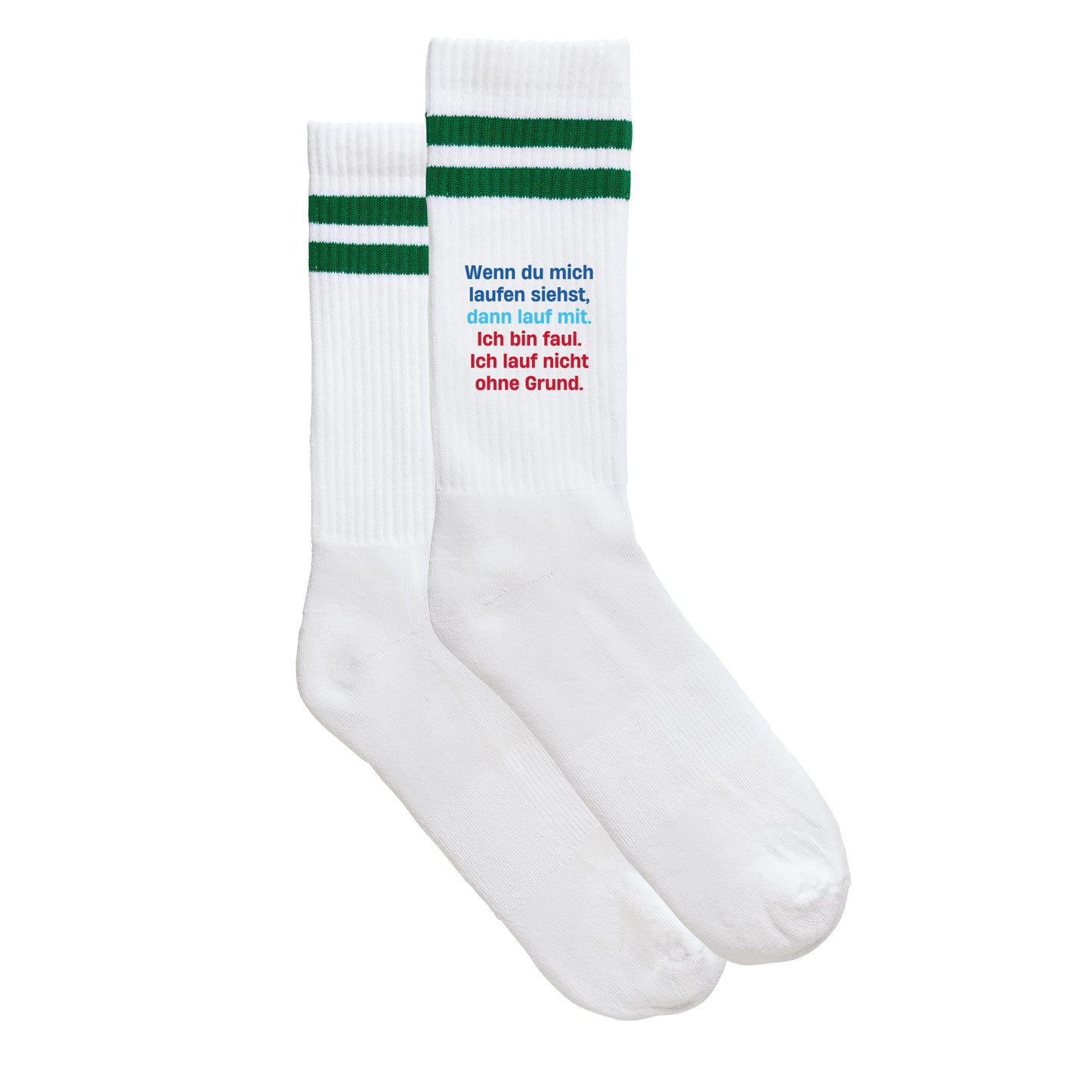 Sportsocken "Ich bin faul"