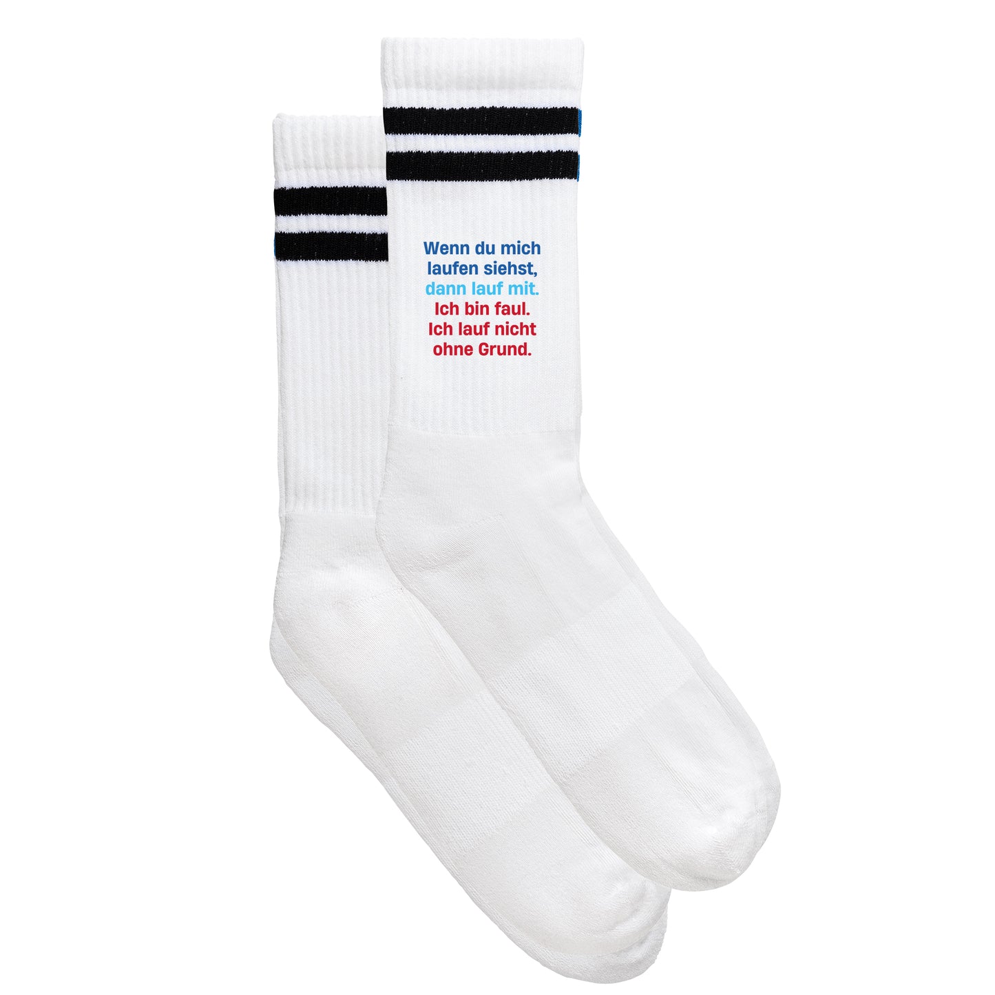 Sportsocken "Ich bin faul"
