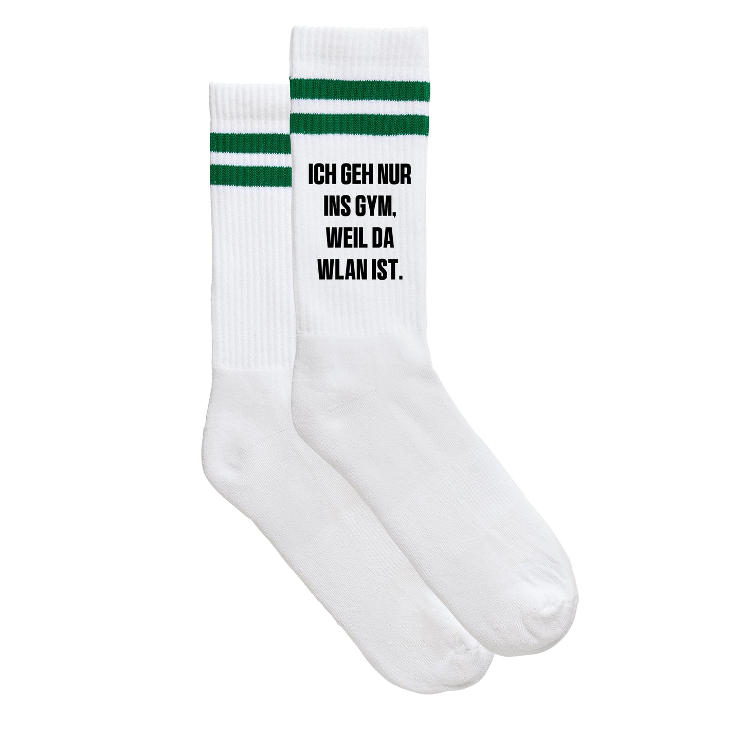 Sportsocken "WLAN im Gym" - meinherzschlag.de