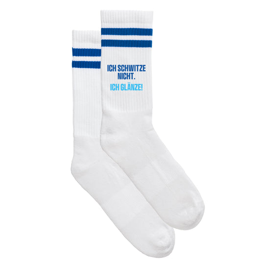 Sportsocken "Ich schwitze nicht. Ich glänze." - meinherzschlag.de