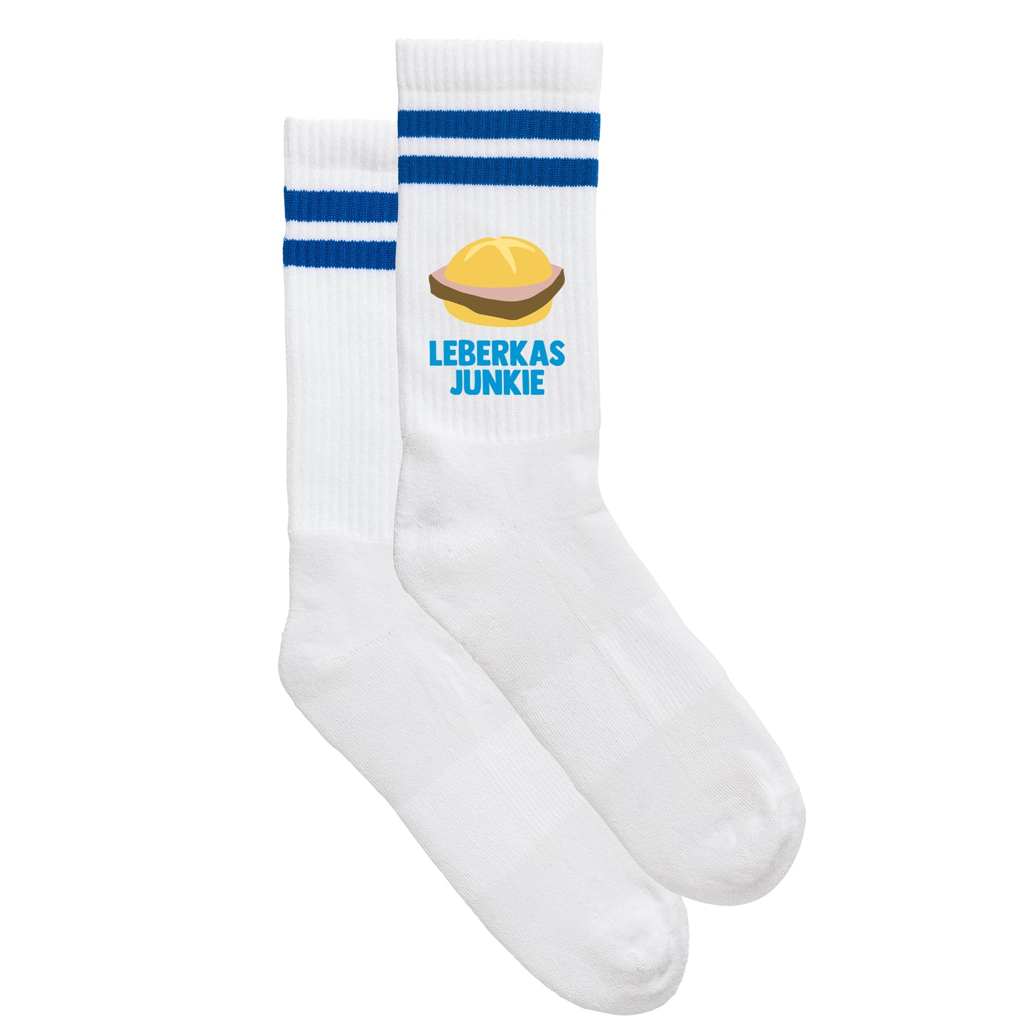 Sportsocken "Leberkasjunkie" - meinherzschlag.de