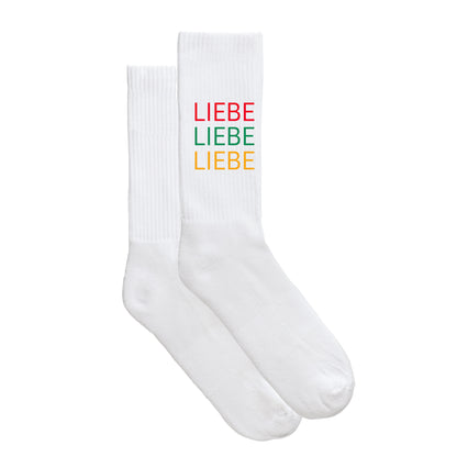 Sportsocken "LIEBE LIEBE LIEBE"