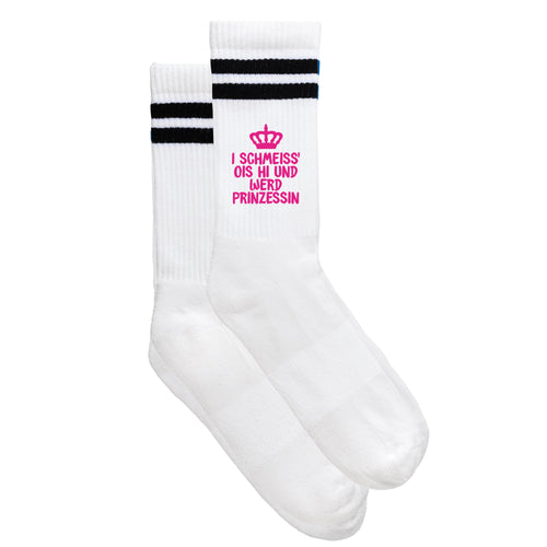 Sportsocken "Prinzessin" - meinherzschlag.de