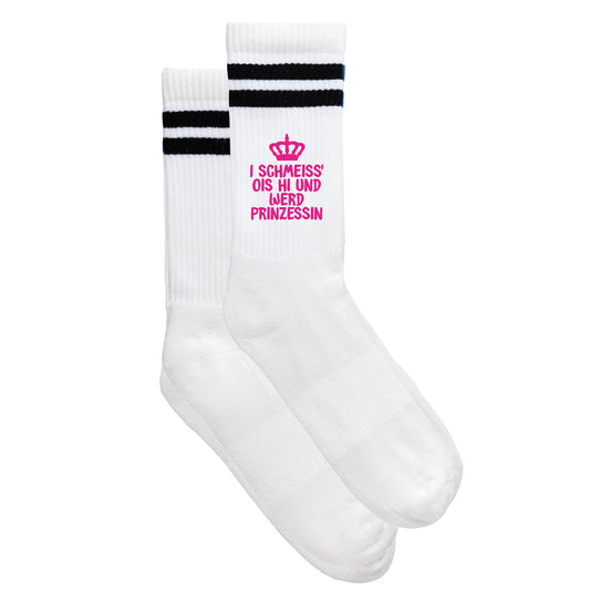 Sportsocken "Prinzessin" - meinherzschlag.de