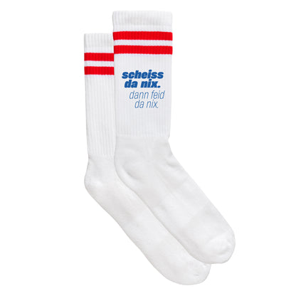 Sportsocken "Scheiss da nix" - meinherzschlag.de