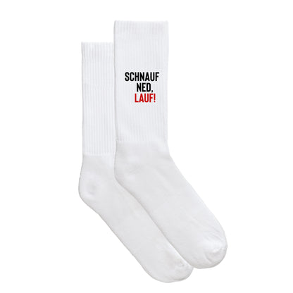 Sportsocken "Schnauf ned, lauf!"