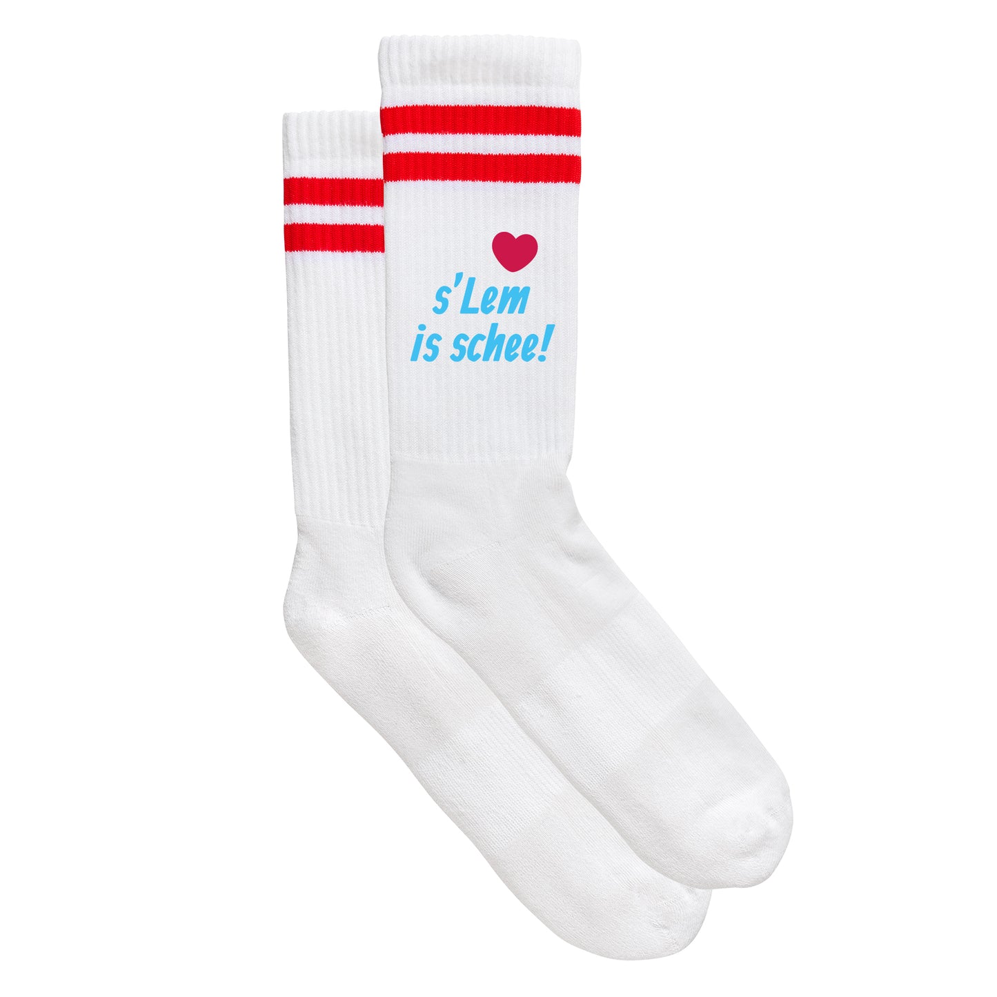 Sportsocken "s'Lem is schee!" - meinherzschlag.de