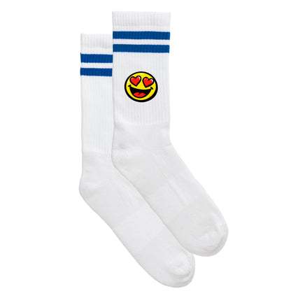 Smiley-Sportsocken "Herzaugen"